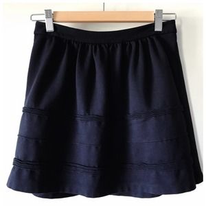 J. Crew Factory Black Ponte Mini Skirt Womens Size 12